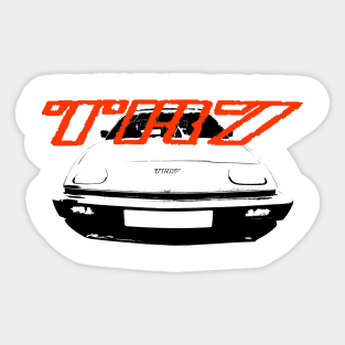 Triumph TR7 British classic car monoblock black and white with logo Sticker